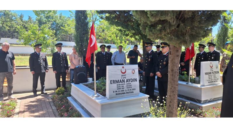 JANDARMAMIZIN  187. KURULUŞ YIL DÖNÜMÜNDE ŞEHİTLİK ZİYARETİ