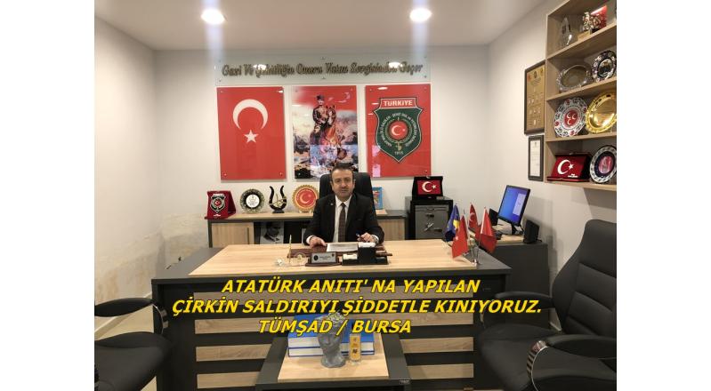 ATATÜRK ANITI’ NA ÇİRKİN SALDIRIYI ŞİDDETLE KINIYORUZ.