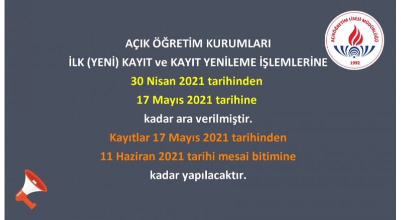 2020-3. DÖNEM İŞ VE İŞLEMLERİ İLE İLGİLİ  GENEL KAPSAMLI DUYURU