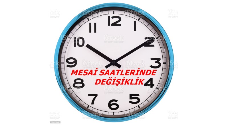 BURSA’DA MESAİ SAATLERİNDE DEĞİŞİKLİK