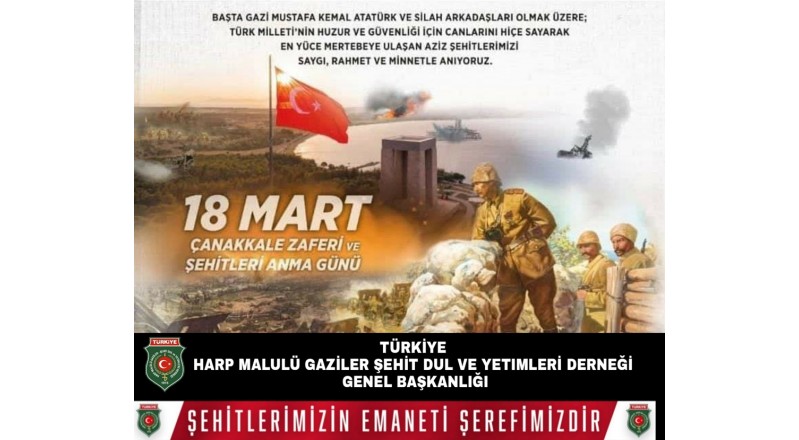 ÇANAKKALE ZAFERİ VE ŞEHİTLERİ ANMA GÜNÜ