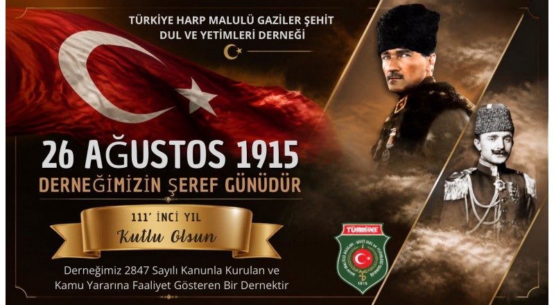 DERNEĞİMİZİN 111.KURULUŞ YIL DÖNÜMÜ KUTLU OLSUN