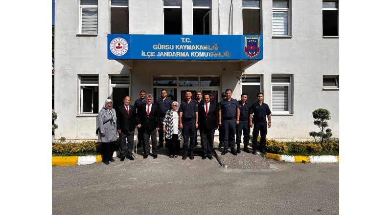 GÜRSU İLÇE JANDARMA KOMUTANLIĞINA ZİYARET