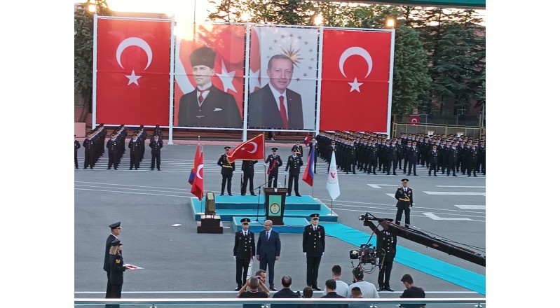 IŞIKLAR JANDARMA ASTSUBAY MESLEK YÜKSEKOKULUNDA MEZUNİYET TÖRENİ.