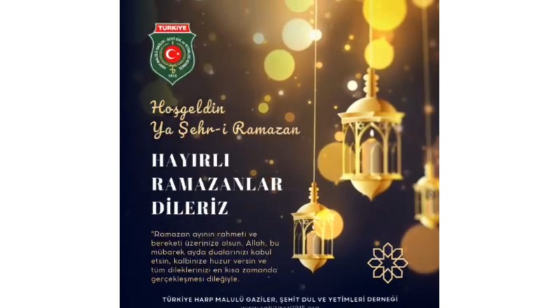 RAMAZAN'I ŞERİFİNİZ MÜBAREK OLSUN